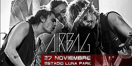 Concierto de Airbag en Buenos Aires, Argentina, Viernes, 27 de noviembre de 2015