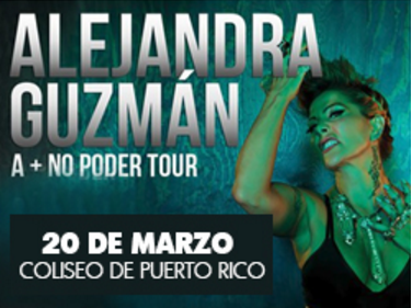 Concierto de Alejandra Guzmán en San Juan, Puerto Rico, Domingo, 20 de marzo de 2016