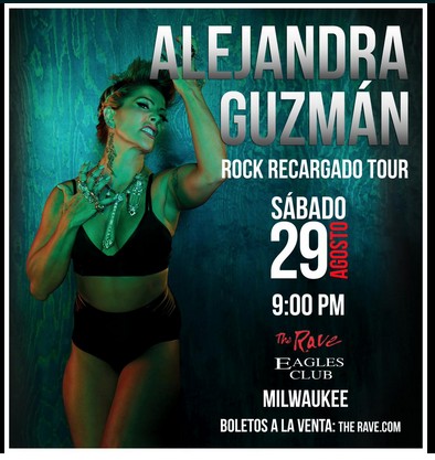 Concierto de Alejandra Guzmán en Milwaukee, Wisconsin, Estados Unidos, Sábado, 29 de agosto de 2015