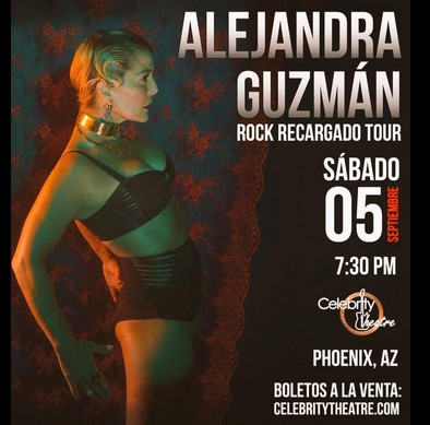 Concierto de Alejandra Guzmán en Phoenix, Arizona, Estados Unidos, Sábado, 29 de agosto de 2015