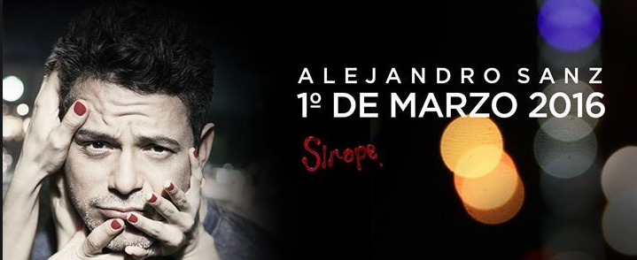 Concierto de Alejandro Sanz en Córdoba, Argentina, Martes, 01 de marzo de 2016