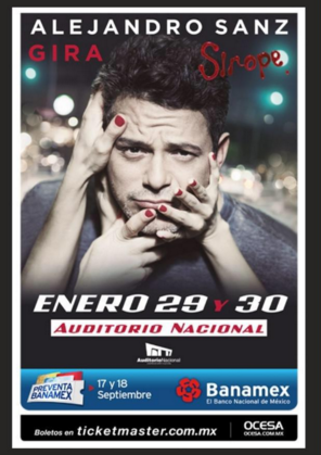 Concierto de Alejandro Sanz en Ciudad de México