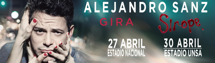Concierto de Alejandro Sanz en Lima, Perú, Miércoles, 27 de abril de 2016