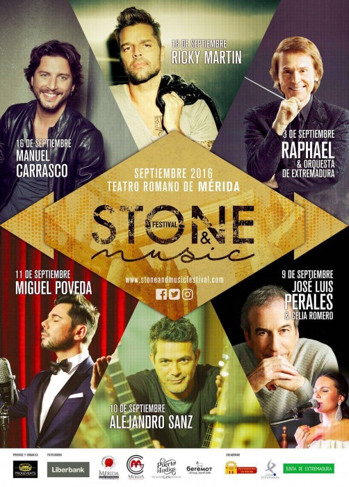 Concierto de Ricky Martin en Merida, Badajoz, España, Sábado, 10 de septiembre de 2016