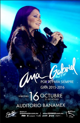 Concierto de Ana Gabriel en Monterrey Nuevo León 2015