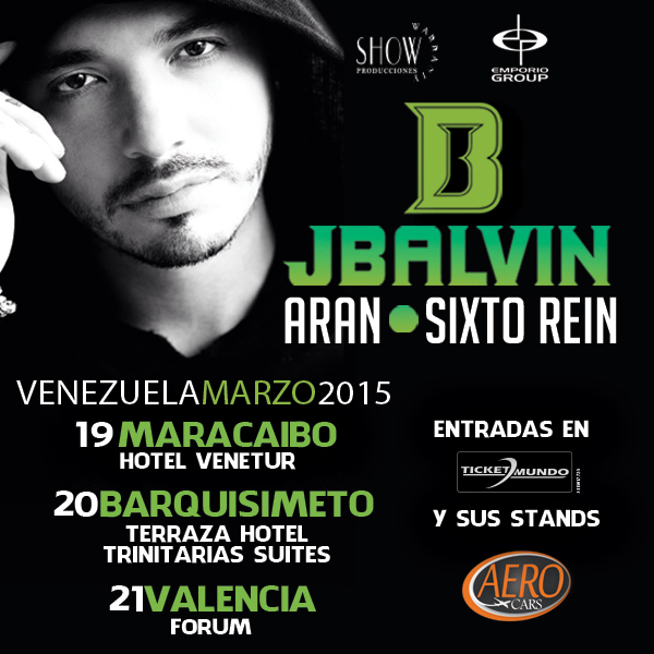 Concierto de Aran One en Valencia, Venezuela, Sábado, 21 de marzo de 2015