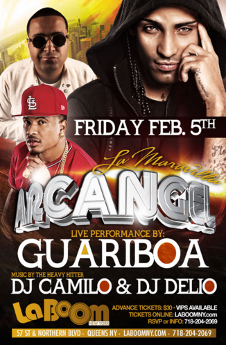 Concierto de Arcangel en New York, New York, Estados Unidos, Viernes, 05 de febrero de 2016