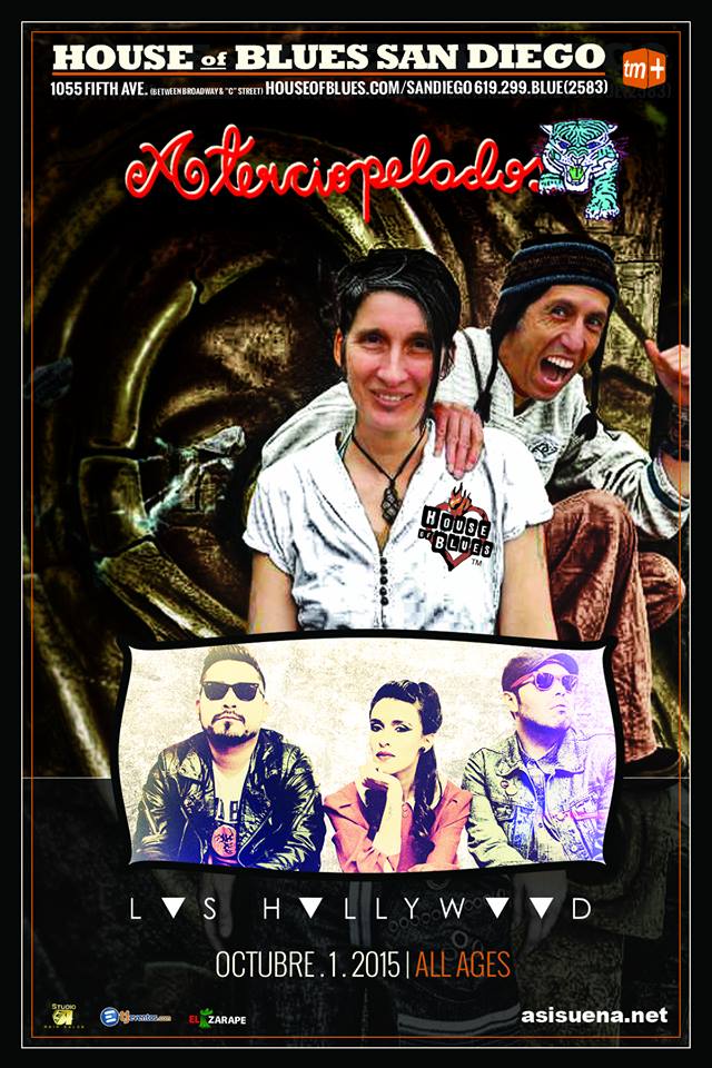 Concierto de Aterciopelados en San Diego, California, Estados Unidos, Jueves, 01 de octubre de 2015