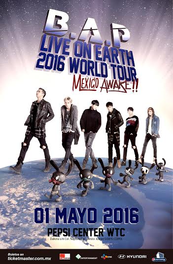 Concierto de B.A.P. en Ciudad de México, México, Domingo, 01 de mayo de 2016