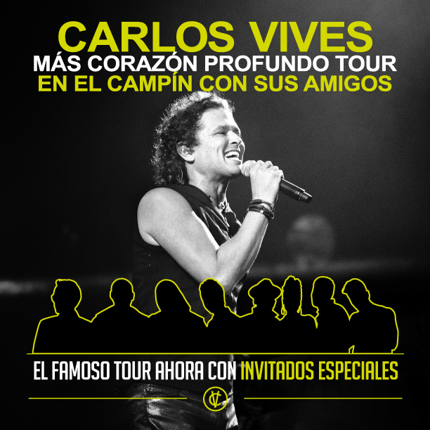 Concierto de Carlos Vives en Bogotá, Colombia, Jueves, 13 de agosto de 2015