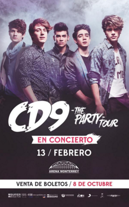 Concierto de CD9 en Monterrey, Nuevo León, México, Sábado, 13 de febrero de 2016