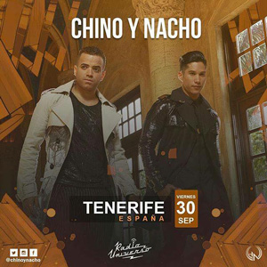Concierto de Nacho en Tenerife, España, Viernes, 30 de septiembre de 2016