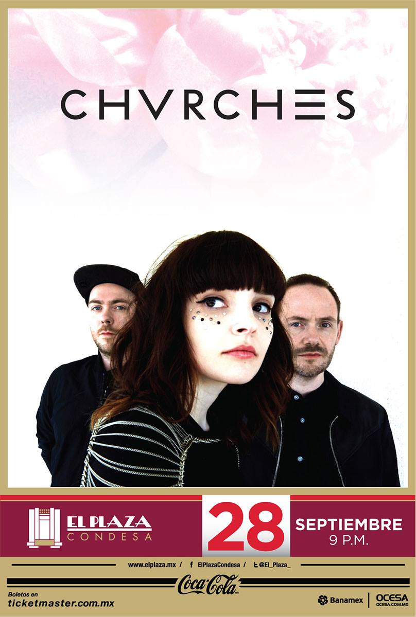 Concierto de Chvrches en Ciudad de México, México, Miércoles, 28 de septiembre de 2016