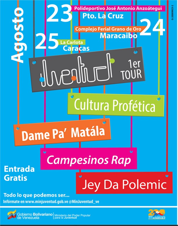 Concierto de Cultura Profética en Caracas, Distrito Capital, Venezuela, Martes, 25 de agosto de 2015