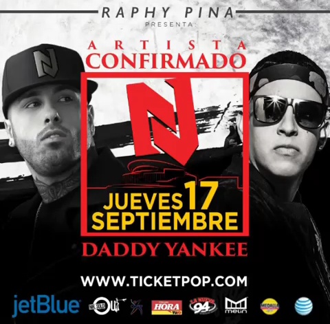 Concierto de Daddy Yankee en San Juan, Puerto Rico, Jueves, 17 de septiembre de 2015