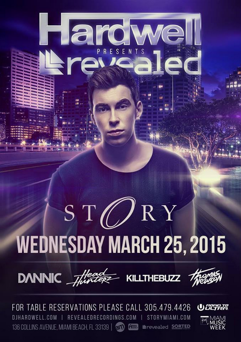 Concierto de DJ Hardwell en Miami, Florida, Estados Unidos, Miércoles, 25 de marzo de 2015
