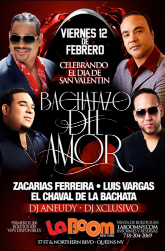 Concierto de Zacarias Ferreira en Woodside, New York, Estados Unidos, Viernes, 12 de febrero de 2016