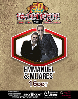 Concierto de Emmanuel en Guadalajara, Jalisco, México, Viernes, 16 de octubre de 2015