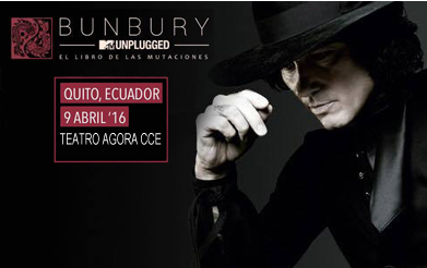 Concierto de Enrique Bunbury en Quito, Ecuador, Sábado, 09 de abril de 2016