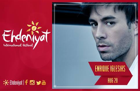 Concierto de Enrique Iglesias en Ehden, Lebanon, Jueves, 20 de agosto de 2015