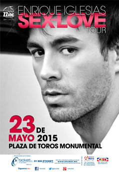 Concierto de Enrique Iglesias en Morelia, Michoacán, México, Sábado, 23 de mayo de 2015