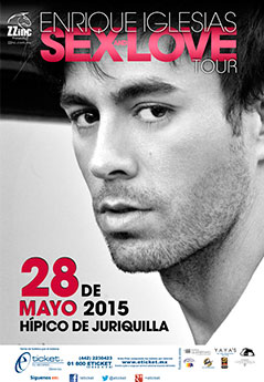 Concierto de Enrique Iglesias en Querétaro, México, Jueves, 28 de mayo de 2015
