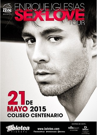 Concierto de Enrique Iglesias en Torreón, Coahuila, México, Jueves, 21 de mayo de 2015