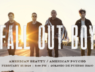 Concierto de Fall Out Boy en San Juan, Puerto Rico, Jueves, 25 de febrero de 2016