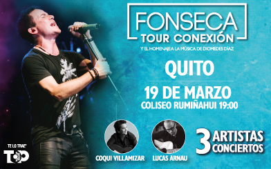 Concierto de Fonseca en Quito, Ecuador, Sábado, 19 de marzo de 2016