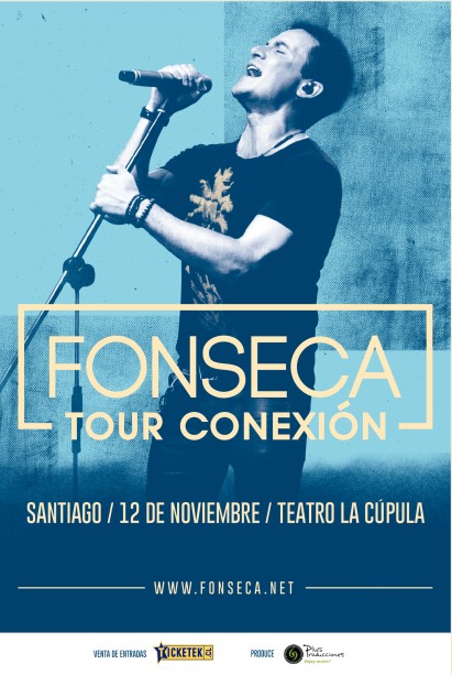 Concierto de Fonseca en Santiago de Chile, Chile, Sábado, 12 de noviembre de 2016