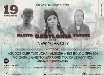 Concierto de Silvito El Libre en Nueva York, NY, Estados Unidos, Sábado, 19 de noviembre de 2016