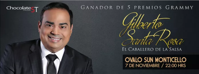 Concierto de Gilberto Santa Rosa en San Francisco de Mostazal, Chile, Sábado, 07 de noviembre de 2015