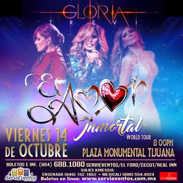 Concierto de Gloria Trevi en Tijuana, Baja California, México, Viernes, 14 de octubre de 2016