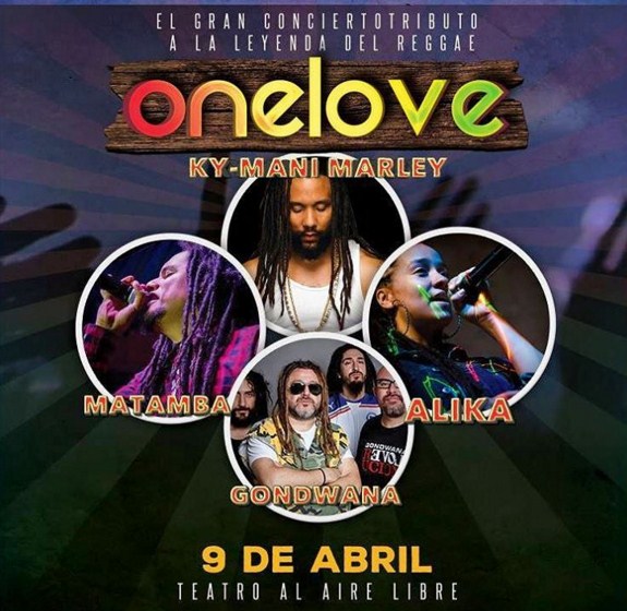 Concierto de Ky-Mani Marley en La Paz, Bolivia, Sábado, 09 de abril de 2016