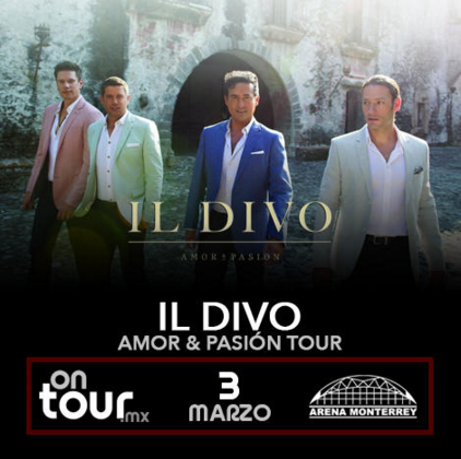 Concierto de Il Divo en Monterrey 2016