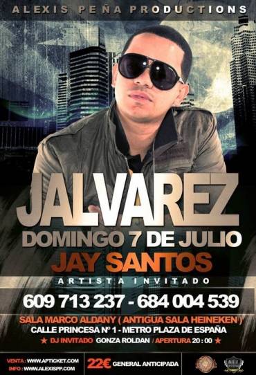 Concierto de J Álvarez en Madrid, España, Jueves, 07 de julio de 2016