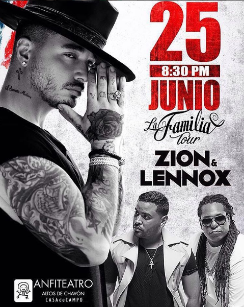 Concierto de Zion en Altos de Chavón, República Dominicana, Sábado, 25 de junio de 2016