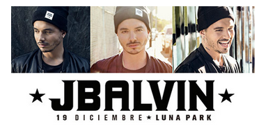 Concierto de J Balvin en Buenos Aires, Argentina, Sábado, 19 de diciembre de 2015