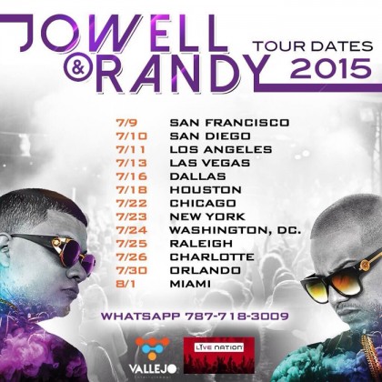 Concierto de Jowell y Randy en Chicago, Illinois, Estados Unidos, Miércoles, 22 de julio de 2015