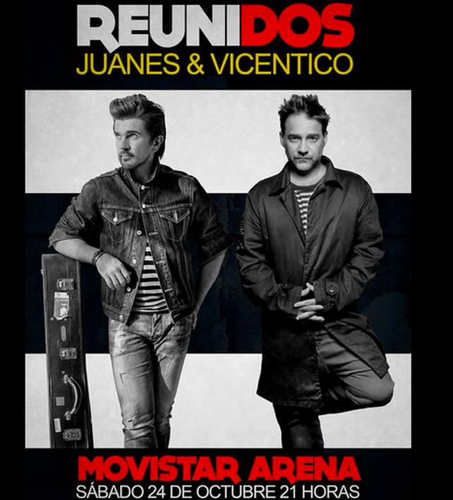 Concierto de Juanes en Santiago de Chile, Chile, Sábado, 24 de octubre de 2015
