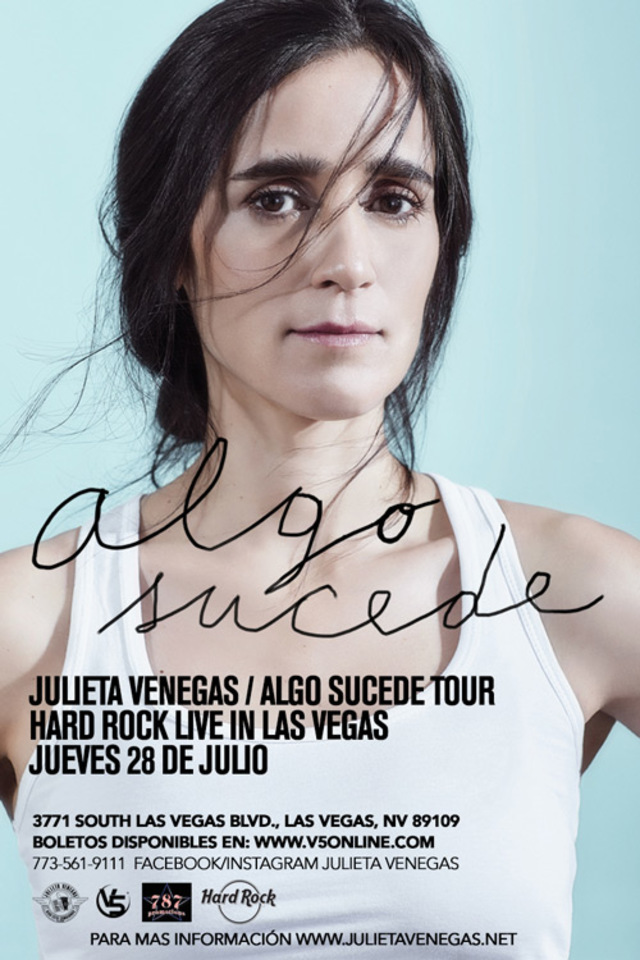 Concierto de Julieta Venegas en Las Vegas, Nevada, Estados Unidos, Sábado, 23 de julio de 2016