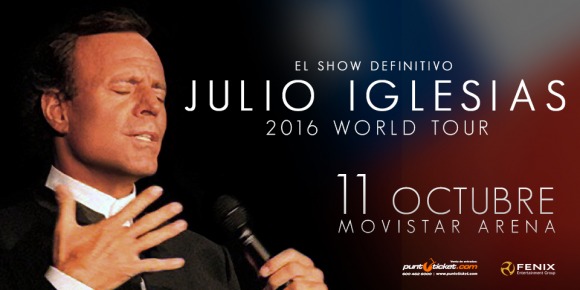 Concierto de Julio Iglesias en Santiago de Chile, Chile, Martes, 11 de octubre de 2016