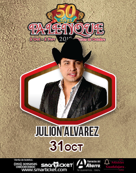 Concierto de Julión Álvarez en Guadalajara, Jalisco, México, Sábado, 31 de octubre de 2015