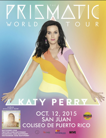 Concierto de Katy Perry en San Juan, Puerto Rico, Lunes, 12 de octubre de 2015