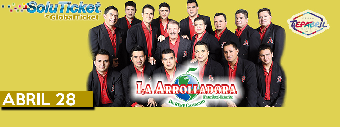 Concierto de La Arrolladora Banda el Limón en Tepatitlán, Jalisco, México, Martes, 28 de abril de 2015