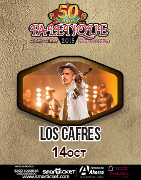Concierto de Los Cafres en Guadalajara, Jalisco, México, Miércoles, 14 de octubre de 2015