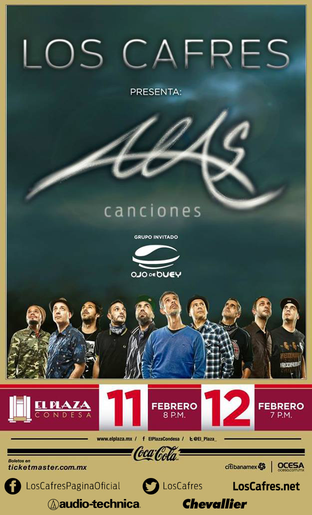 Concierto de Los Cafres en Ciudad de México, México, Domingo, 12 de febrero de 2017