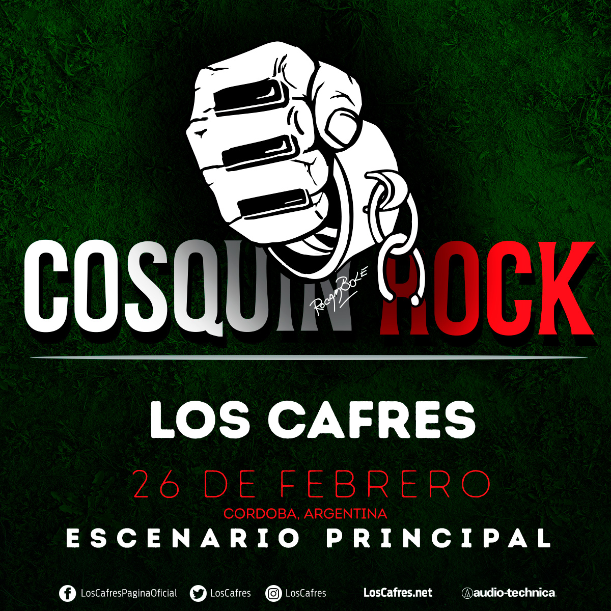 Concierto de Los Cafres en Córdoba, Argentina, Domingo, 26 de febrero de 2017