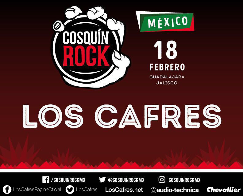Concierto de Los Cafres en Guadalajara, Jalisco, México, Sábado, 18 de febrero de 2017