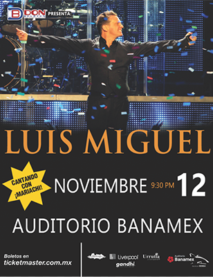 Concierto de luis Miguel en Monterrey, Nuevo León, México 2015